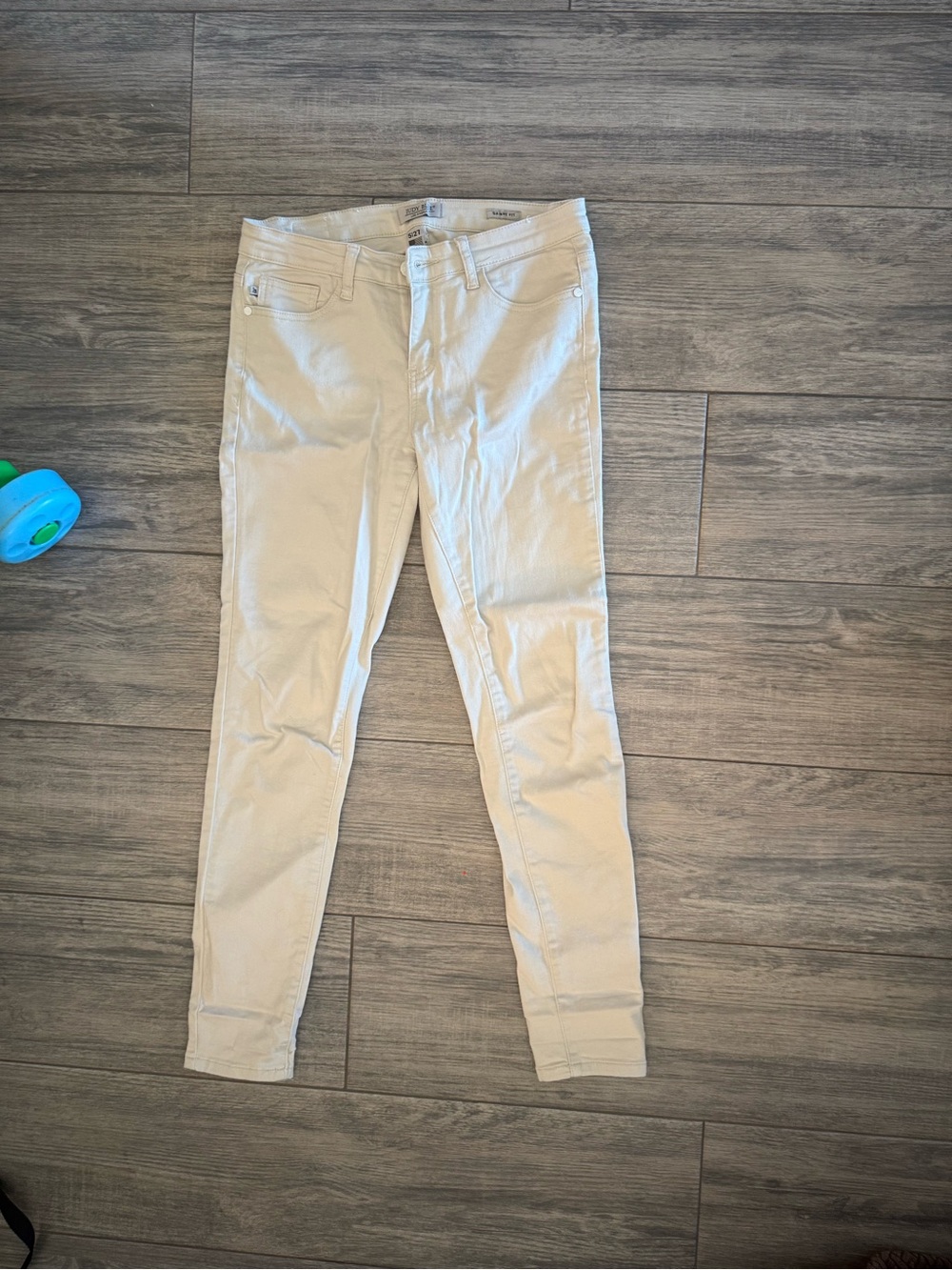 Judy Blue Light Beige Ankle Skinny Jeans